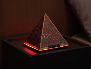 A Pyramid-Shaped Sleep Aid Designed to Quiet the Night