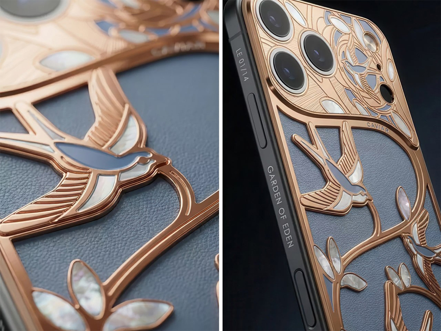 Caviar Wings of Love Turns an iPhone Into a Golden Love Letter