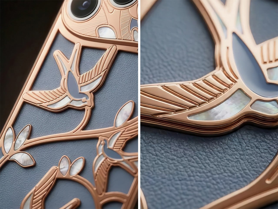 Caviar Wings of Love Turns an iPhone Into a Golden Love Letter