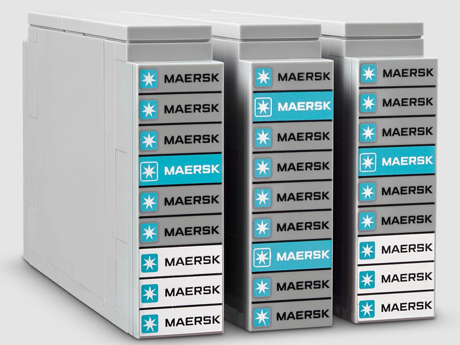 Maersk’s Dual-Fuel Container Ship Reimagined as One of LEGO’s Largest Builds