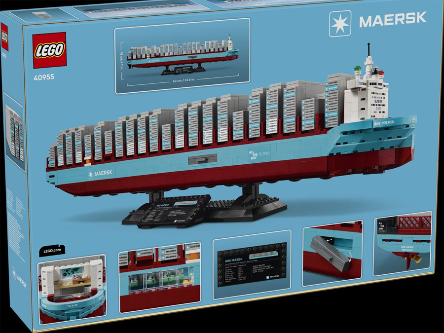 Maersk’s Dual-Fuel Container Ship Reimagined as One of LEGO’s Largest Builds