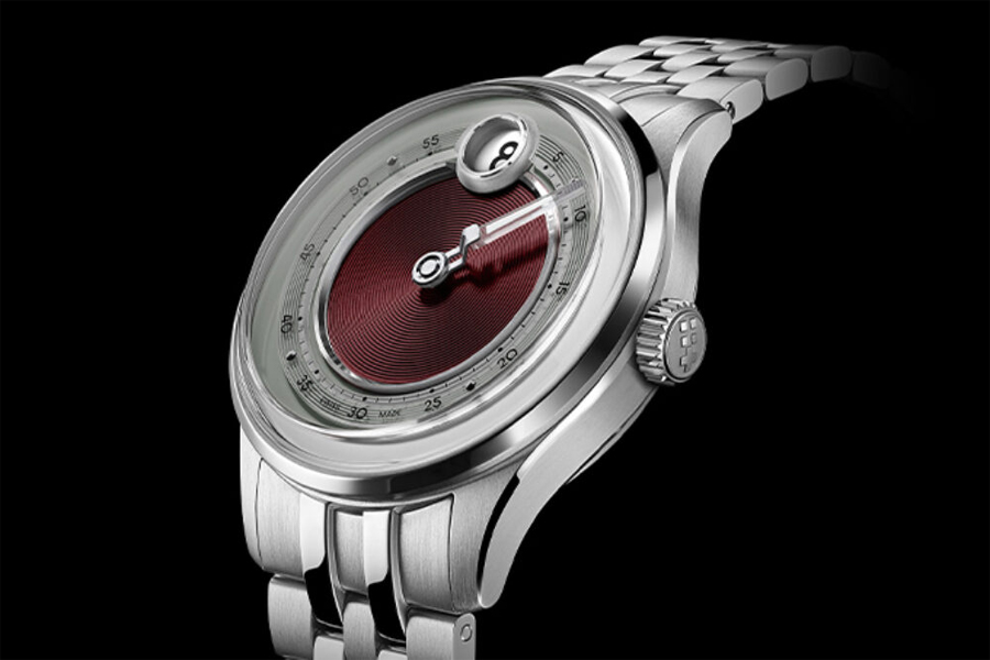 Christopher Ward C1 Jump Hour Mk V Dusk Red Brings Precision Back to the Hour