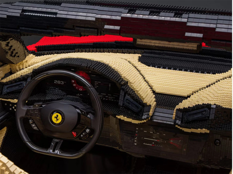 Life size LEGO Ferrari you can actually sit in