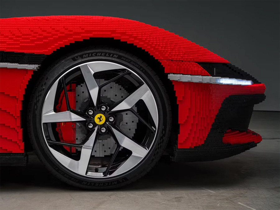 Life size LEGO Ferrari you can actually sit in