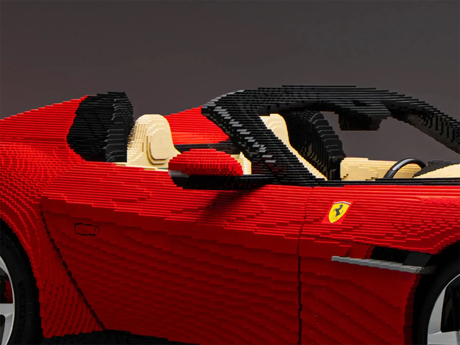 Life size LEGO Ferrari you can actually sit in