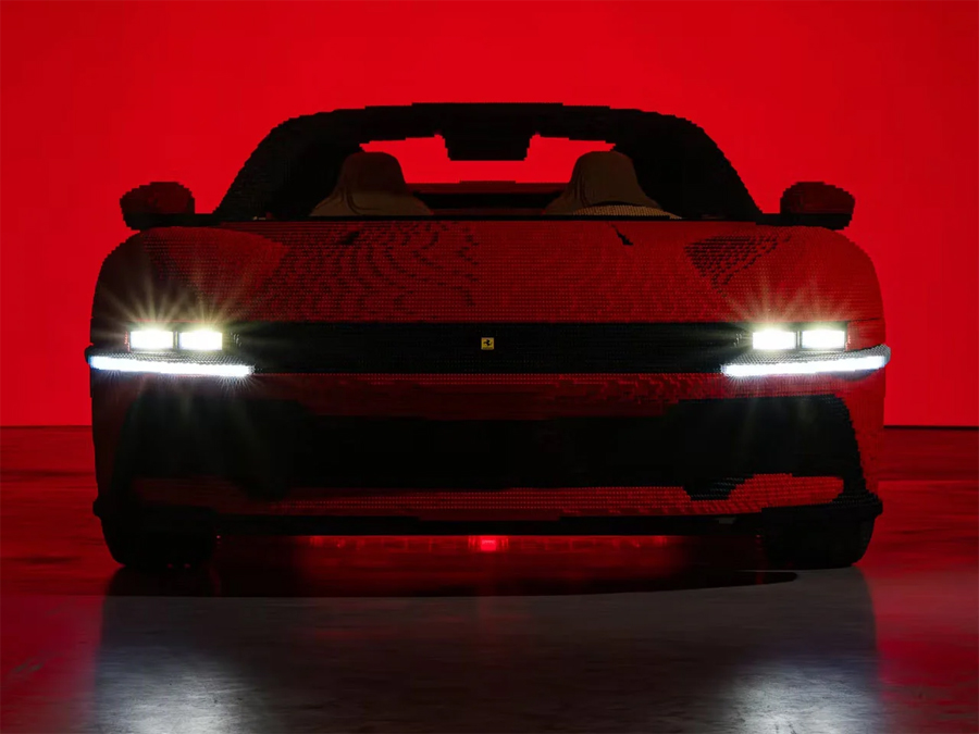 Life size LEGO Ferrari you can actually sit in