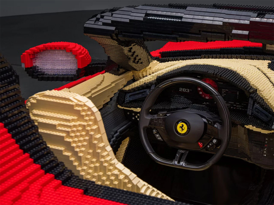 Life size LEGO Ferrari you can actually sit in