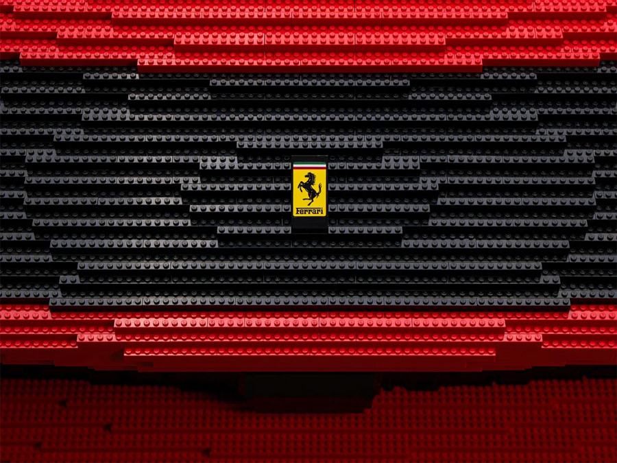 Life size LEGO Ferrari you can actually sit in