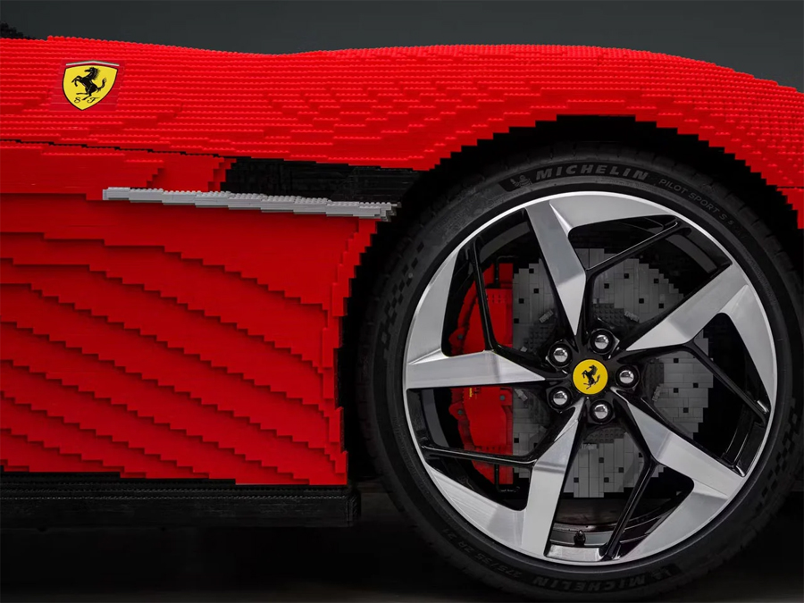 Life size LEGO Ferrari you can actually sit in
