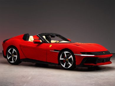 Life size LEGO Ferrari you can actually sit in