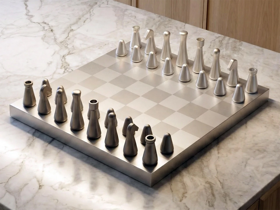 Stoa Reimagines Chess Through Scandinavian Minimalism Stoa Reimagines Chess Through Scandinavian Minimalism
