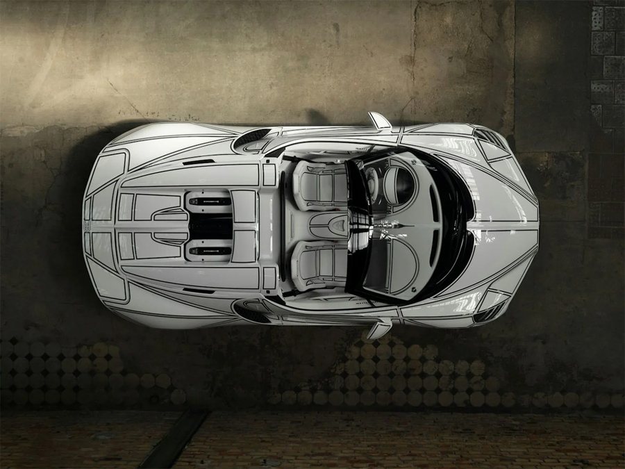Bugatti's One-Off W16 Mistral Blanc Éternel Is a Rolling Work of Art