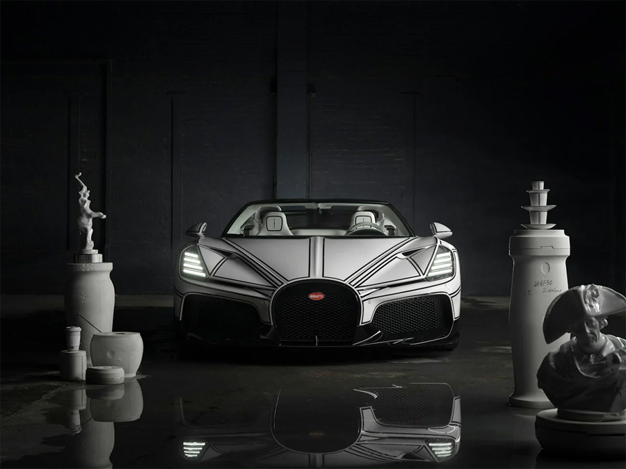 Bugatti's One-Off W16 Mistral Blanc Éternel Is a Rolling Work of Art