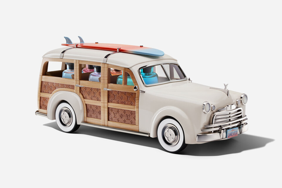 Louis Vuitton & Alex Israel Woody Wagon Colognes 
