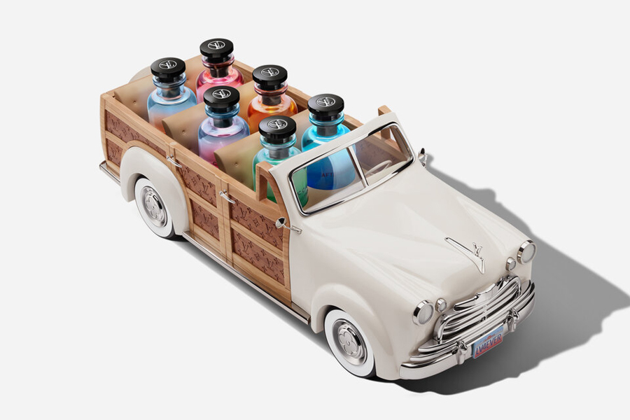 Louis Vuitton & Alex Israel Woody Wagon Colognes 