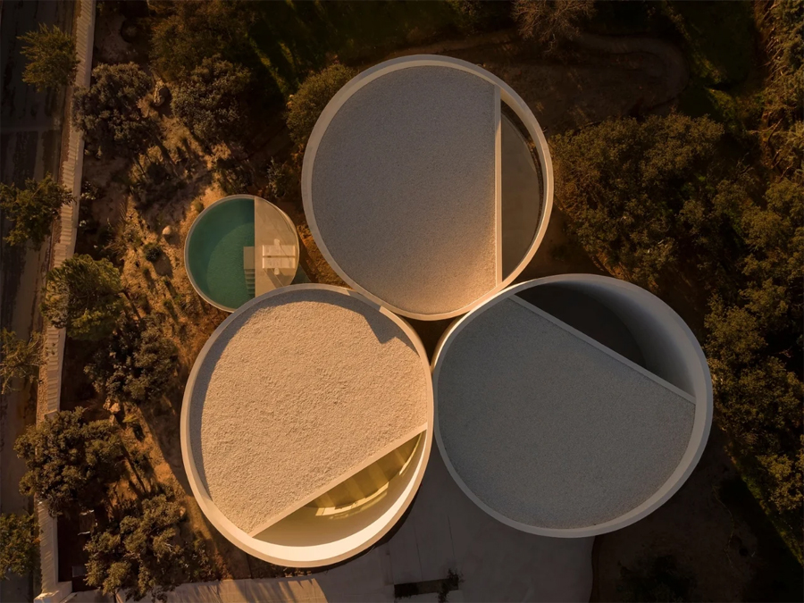 This Madrid House Is Built Around Five Interlocking Cylinders