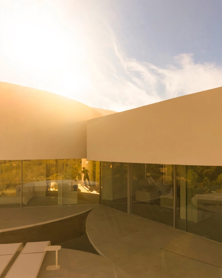 This Madrid House Is Built Around Five Interlocking Cylinders