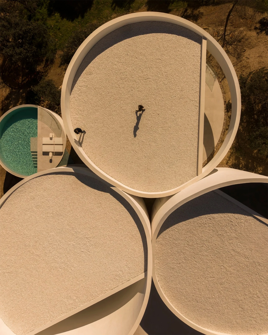 This Madrid House Is Built Around Five Interlocking Cylinders