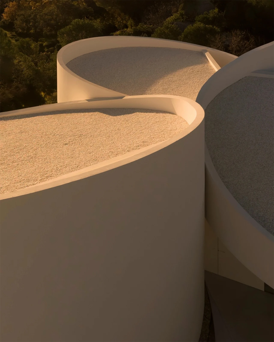 This Madrid House Is Built Around Five Interlocking Cylinders