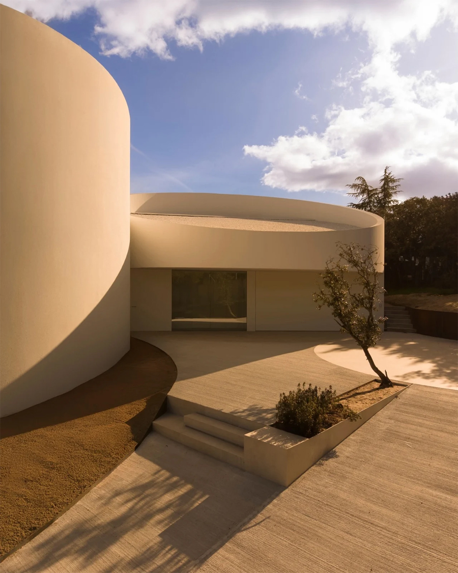 This Madrid House Is Built Around Five Interlocking Cylinders