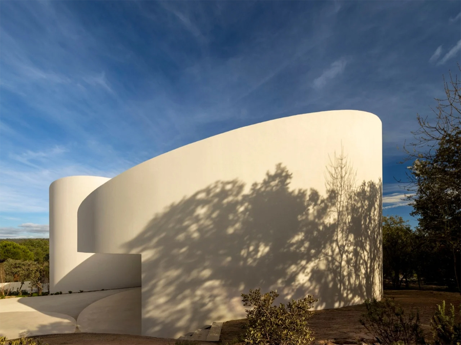 This Madrid House Is Built Around Five Interlocking Cylinders