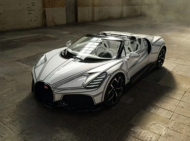 Bugatti's One-Off W16 Mistral Blanc Éternel Is a Rolling Work of Art