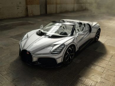 Bugatti's One-Off W16 Mistral Blanc Éternel Is a Rolling Work of Art