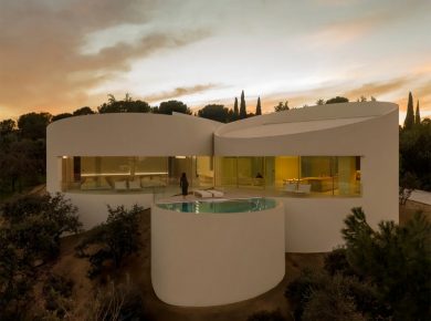 This Madrid House Is Built Around Five Interlocking Cylinders