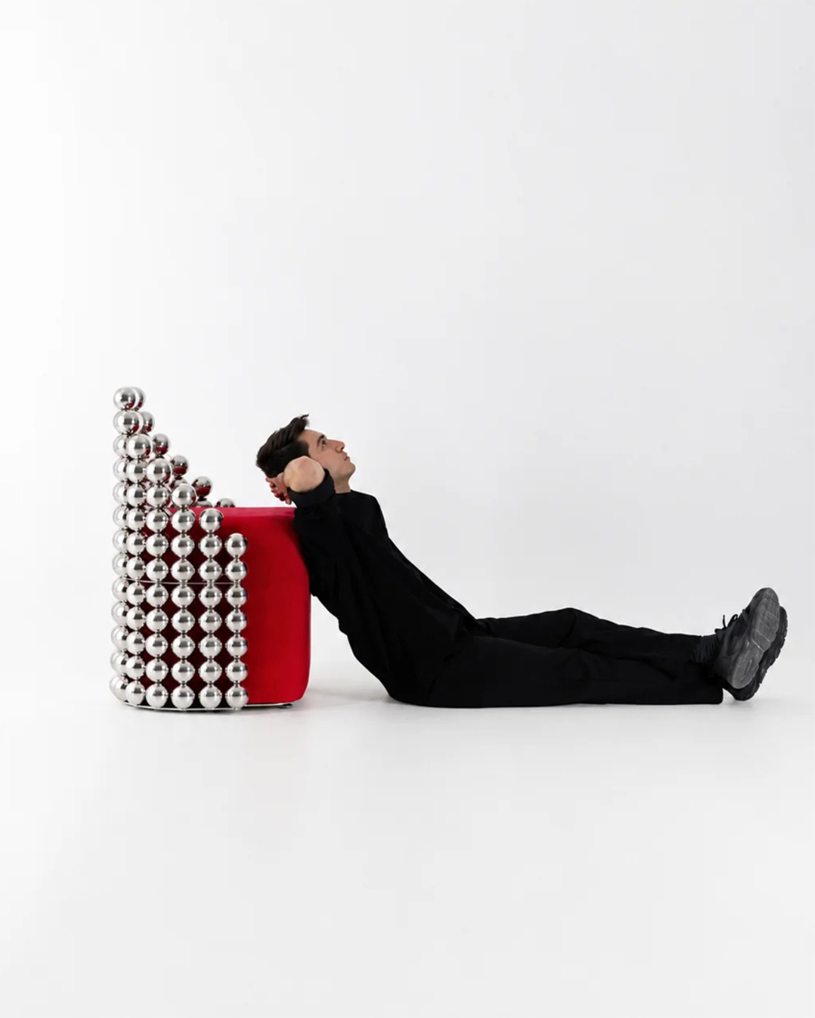 Chrome Spheres Become Sculptural Furniture in the Wishes Collection