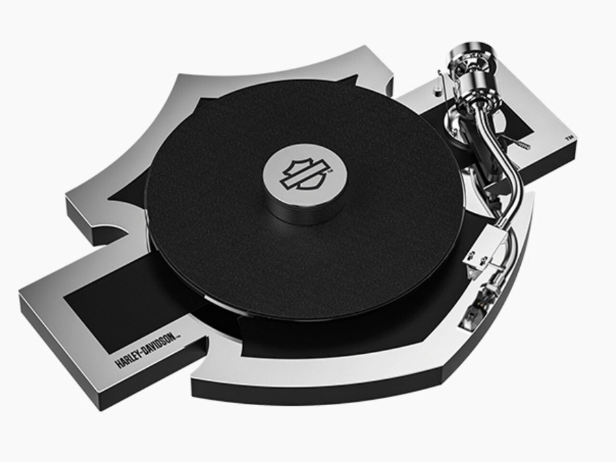 Harley-Davidson's New $3,299 Turntable Is Shaped Like Its Iconic Logo