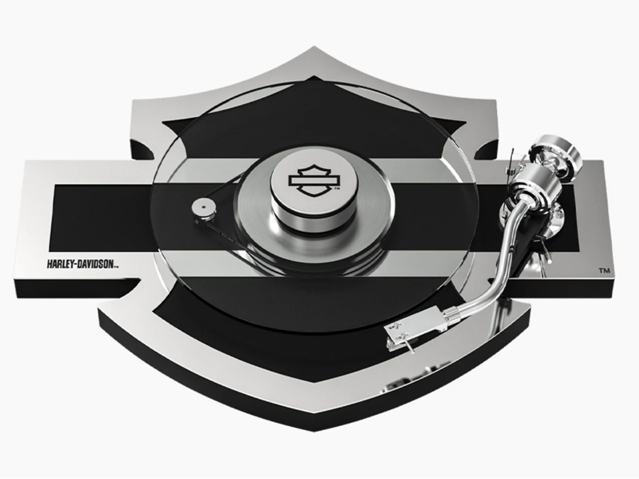 Harley-Davidson's New $3,299 Turntable Is Shaped Like Its Iconic Logo
