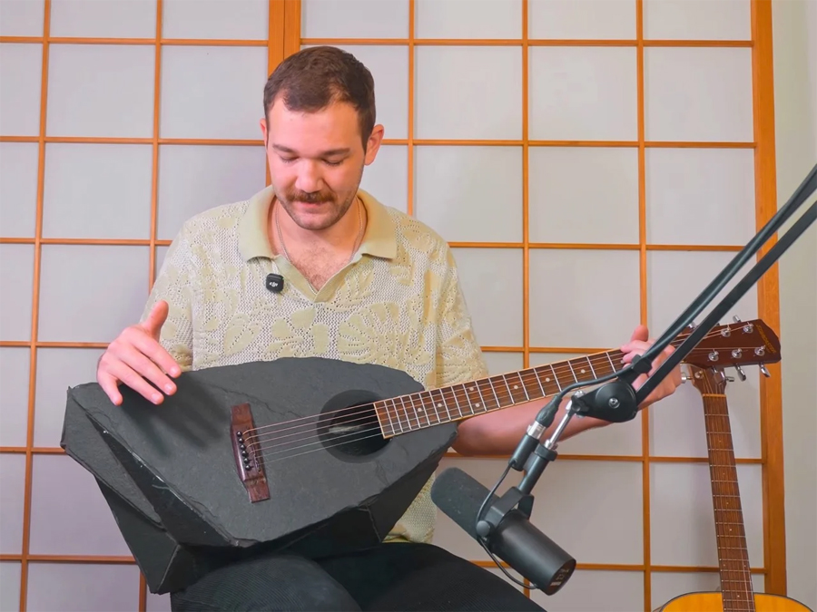 This Guitar Is Literally Made from Rock This Guitar Is Literally Made from Rock
