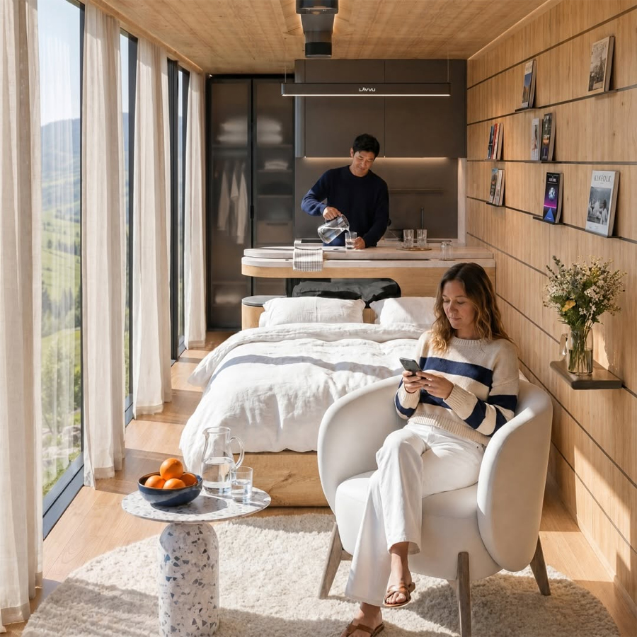 Lavvu Modular Homes Put Panoramic Views at the Center of Compact Living