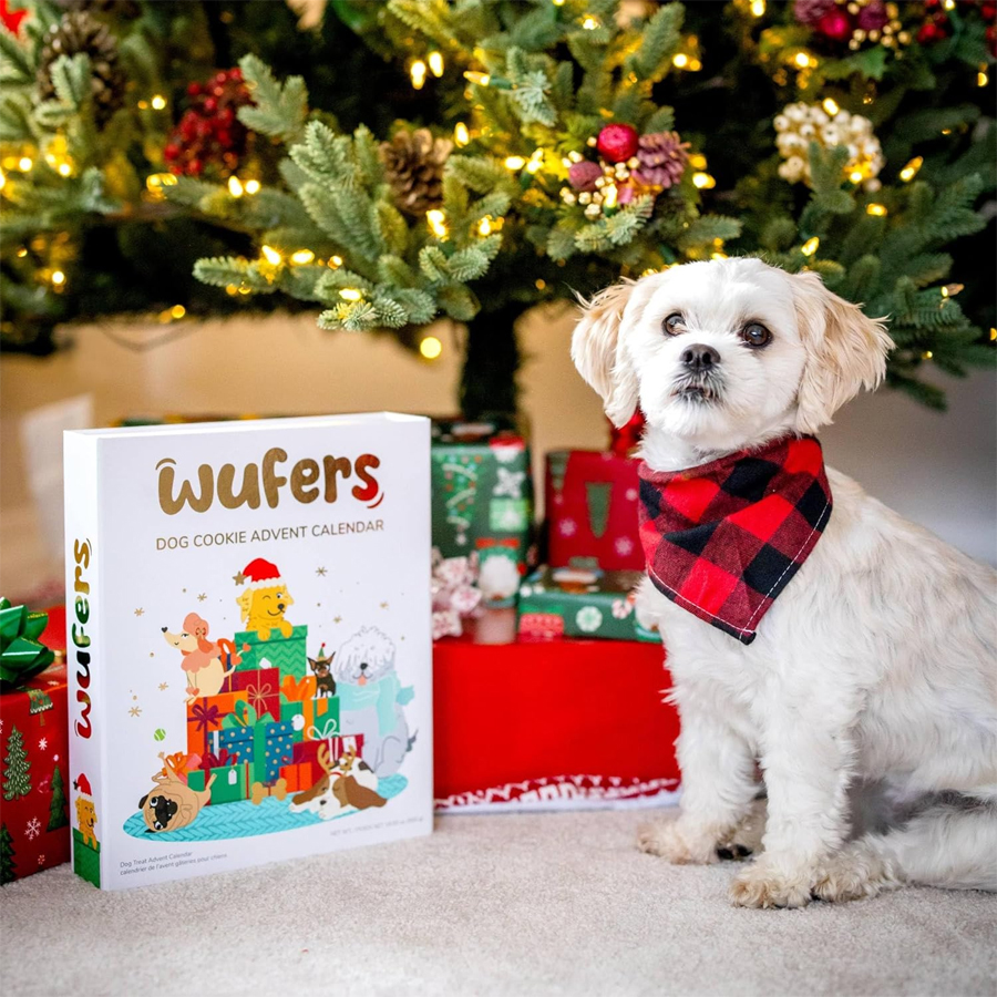 Wufers Advent Calendar Dog Cookie Box