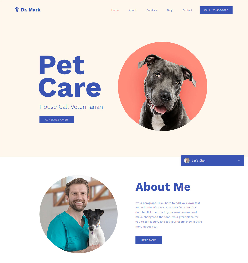 Free Pet Care HTML5 Template