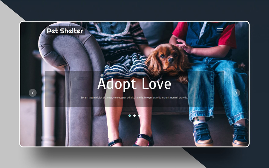 Free Pet Shelter Website Template