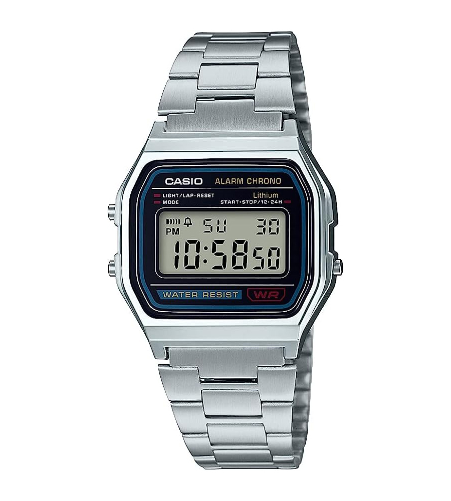 Casio A158WA-1 Stainless Steel Digital Watch - Timeless Classic