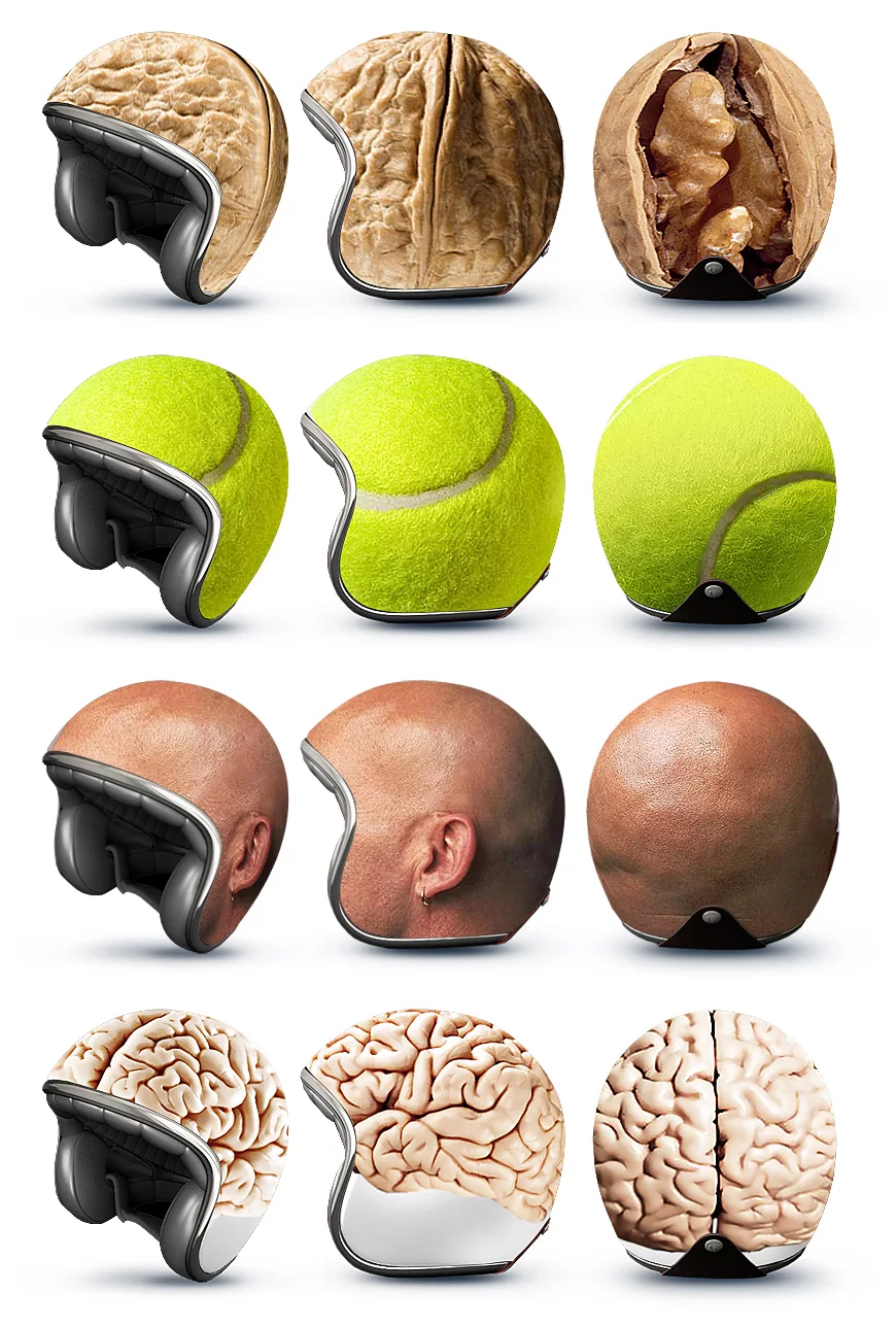 Creative Motorcycle Helmet Designs by GOOD
