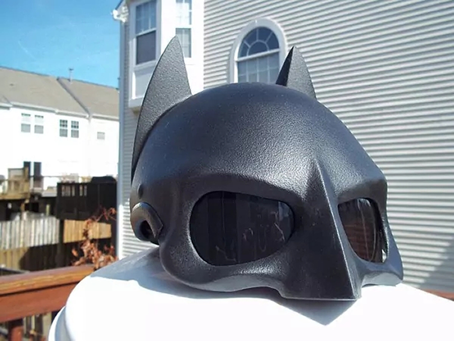 Batman Motorcycle Helmet from Devil Tail Designs