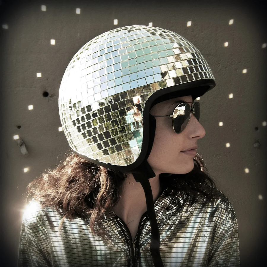 Disco Ball Helmet by Natalina