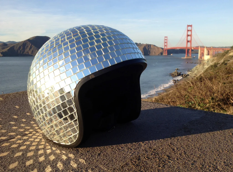 Disco Ball Helmet by Natalina