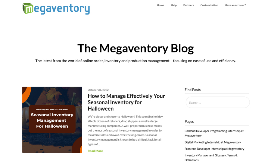 The Megaventory Blog