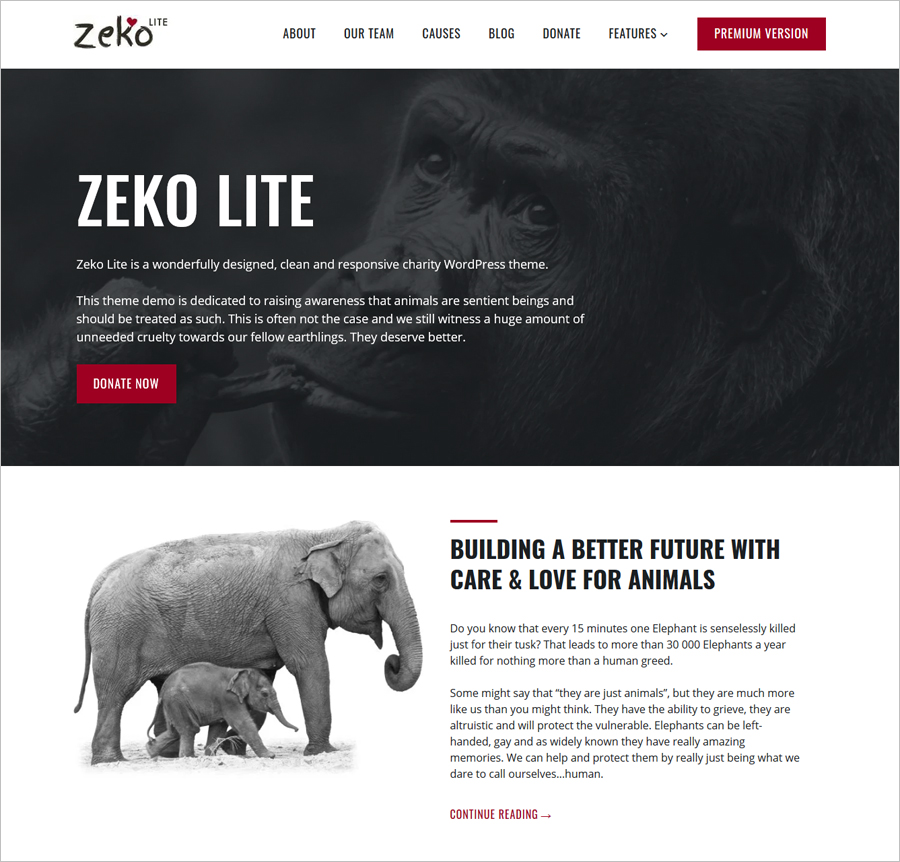 Free Zeko Lite Responsive WordPress Theme
