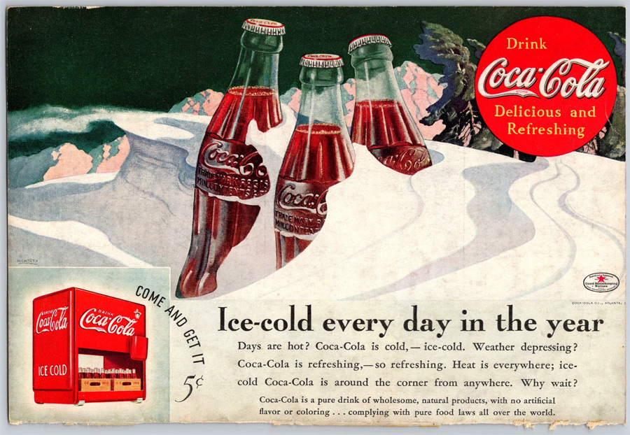 1930s-1950s Coca Cola Advertising Posters