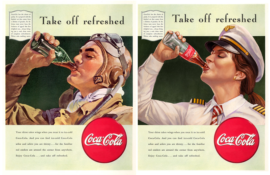 1930s-1950s Coca Cola Advertising Posters