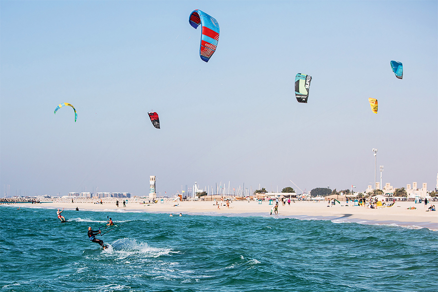 Kite Beach in Dubai