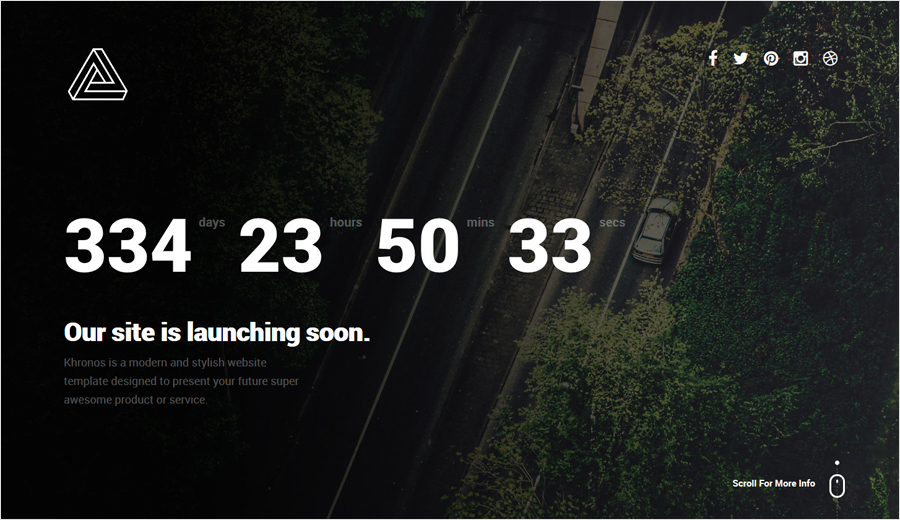 Free Coming Soon Responsive Template with Countdown Timer