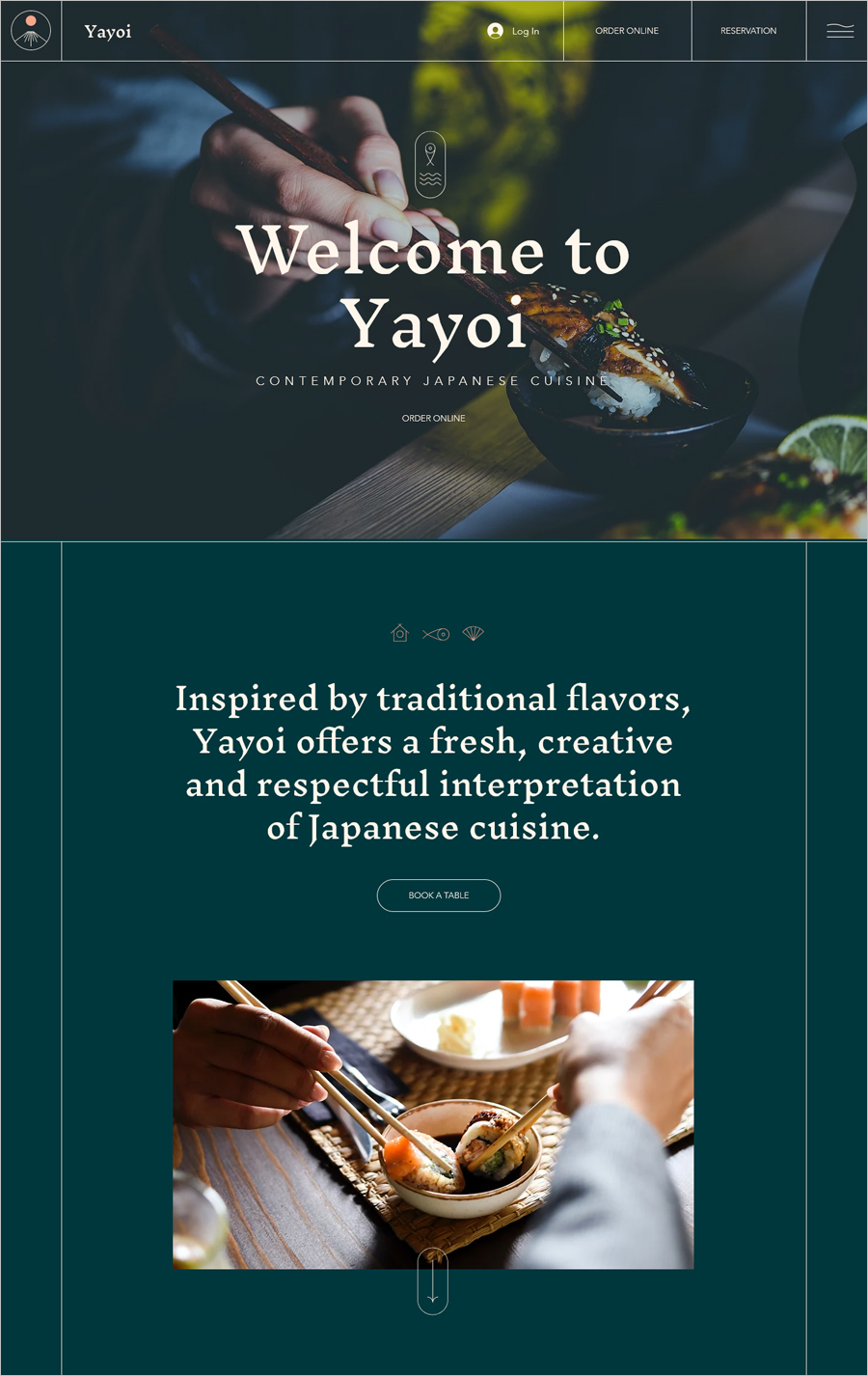 Free Japanese Restaurant Website Template