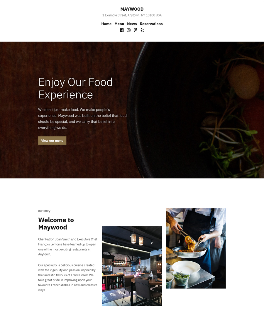 Free Maywood WordPress Theme