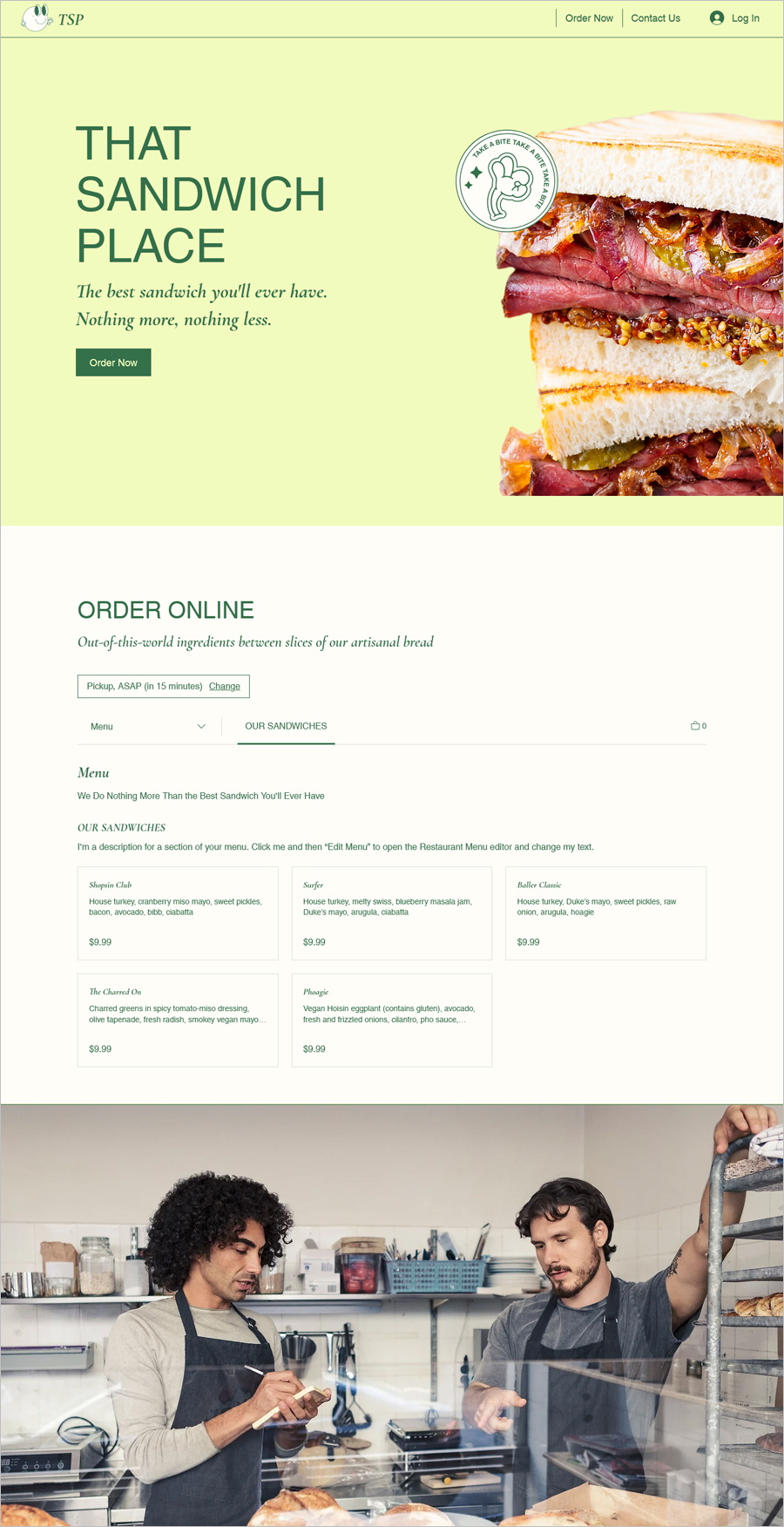 Free Fast Food Restaurant Website Template